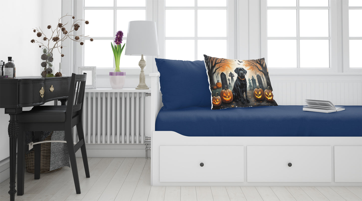 Black Labrador Retriever Spooky Halloween Standard Pillowcase