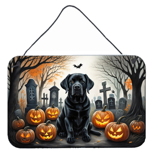 Buy this Black Labrador Retriever Spooky Halloween Wall or Door Hanging Prints