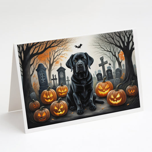 Buy this Black Labrador Retriever Spooky Halloween Greeting Cards Pack of 8