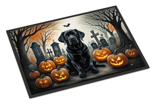 Buy this Black Labrador Retriever Spooky Halloween Doormat