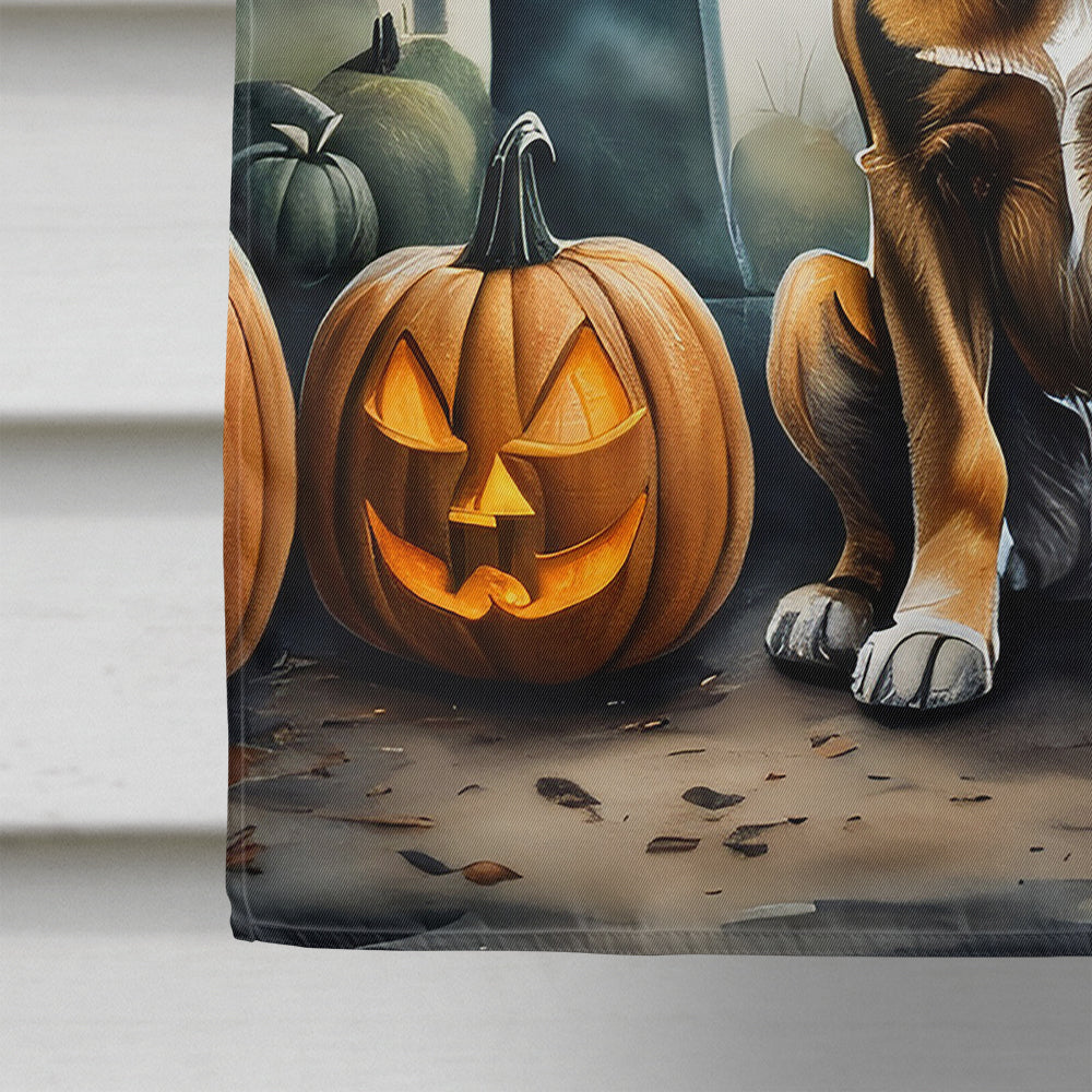 Bloodhound Spooky Halloween House Flag