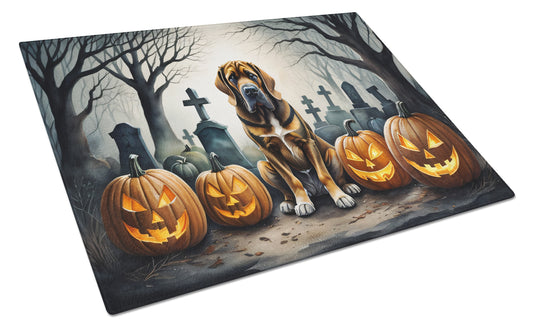 Buy this Bloodhound Spooky Halloween Glass Cutting Board