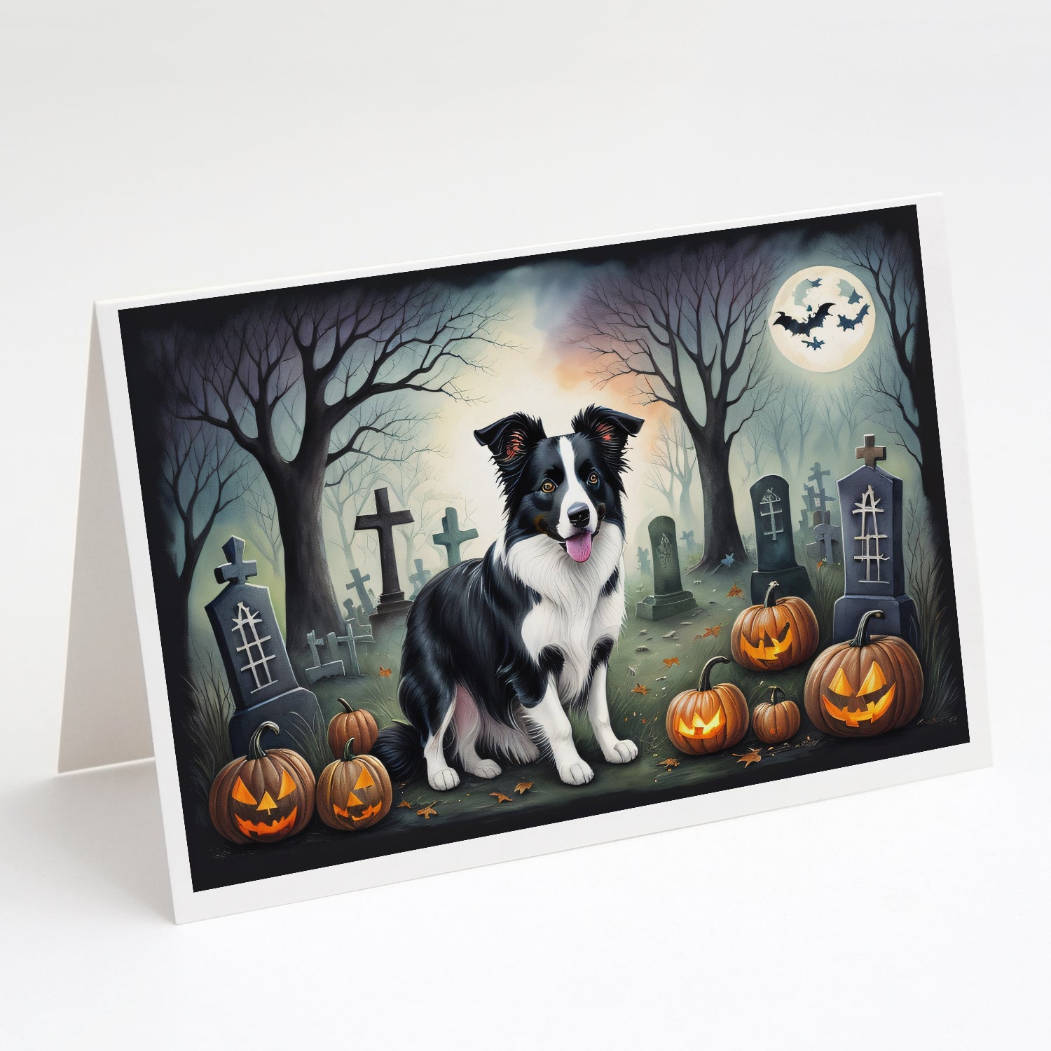 Buy this Border Collie Spooky Halloween Greeting Cards Pack of 8