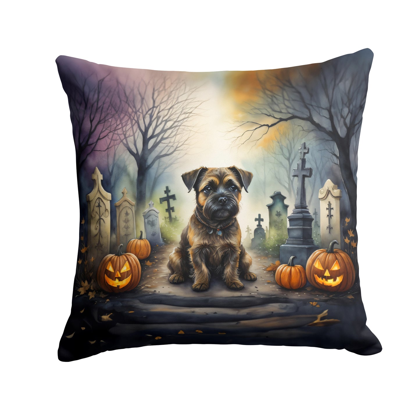 Buy this Border Terrier Spooky Halloween Throw Pillow