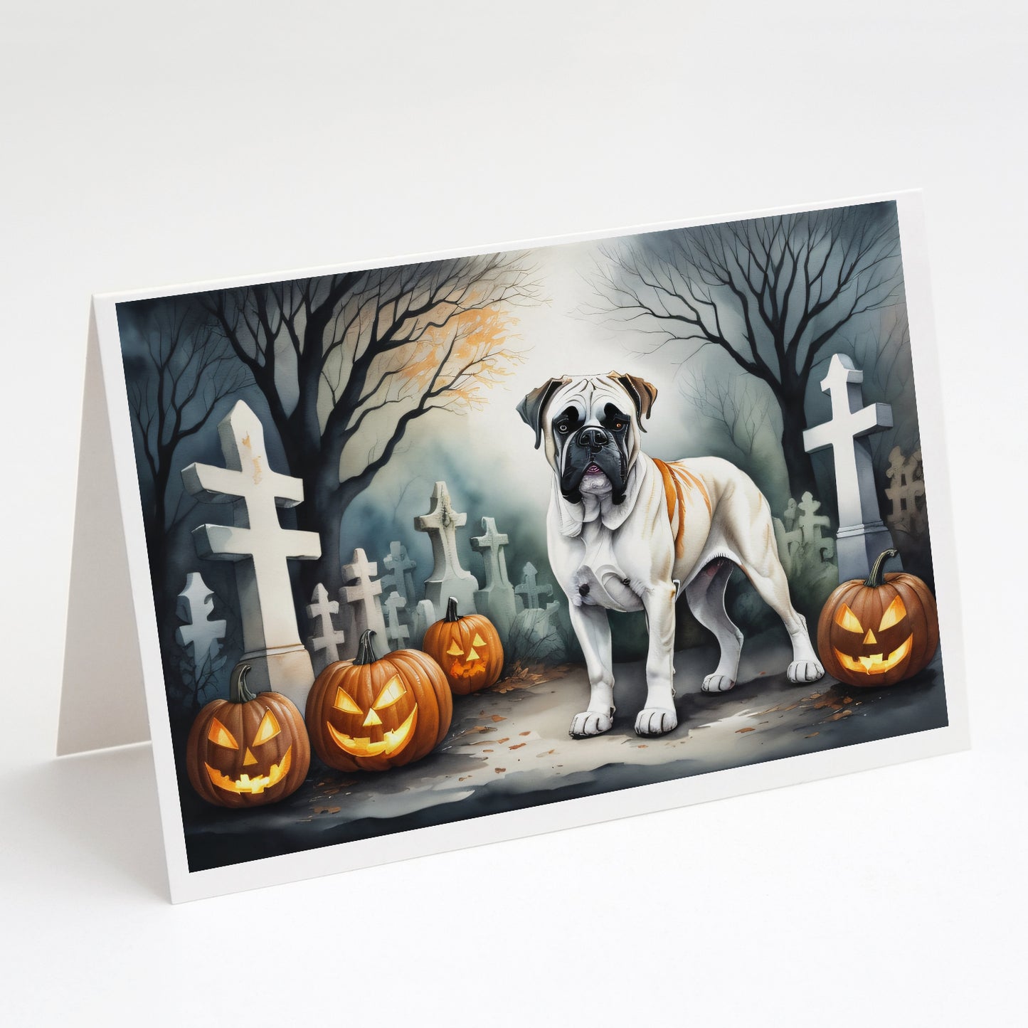 Buy this Boxer Spooky Halloween Greeting Cards Pack of 8