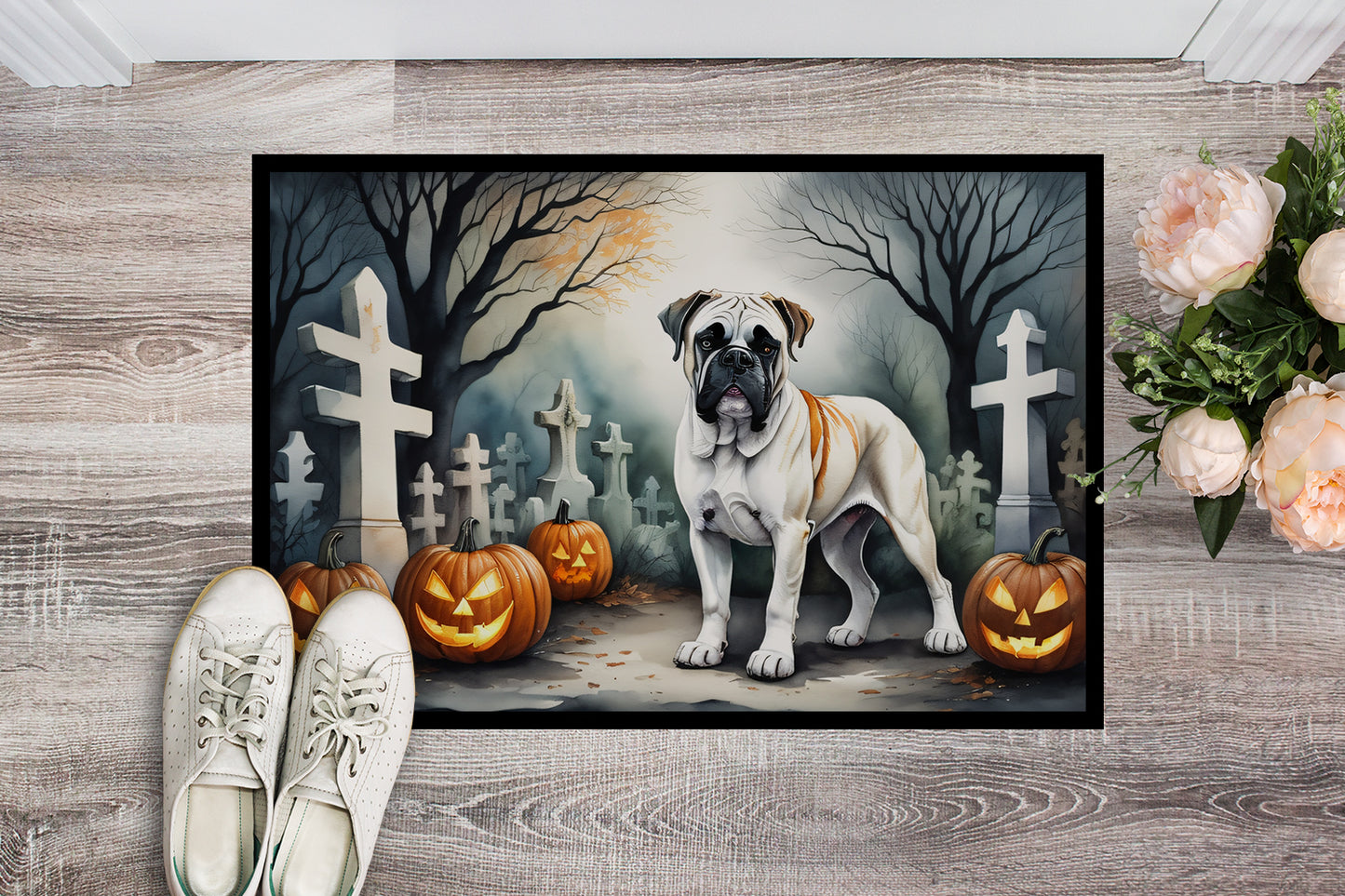 Boxer Spooky Halloween Doormat