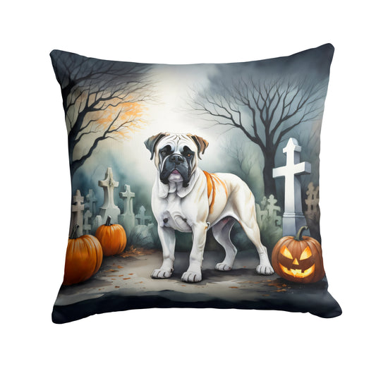 Buy this Boxer Spooky Halloween Throw Pillow