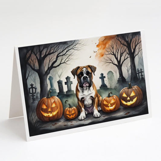Buy this Boxer Spooky Halloween Greeting Cards Pack of 8