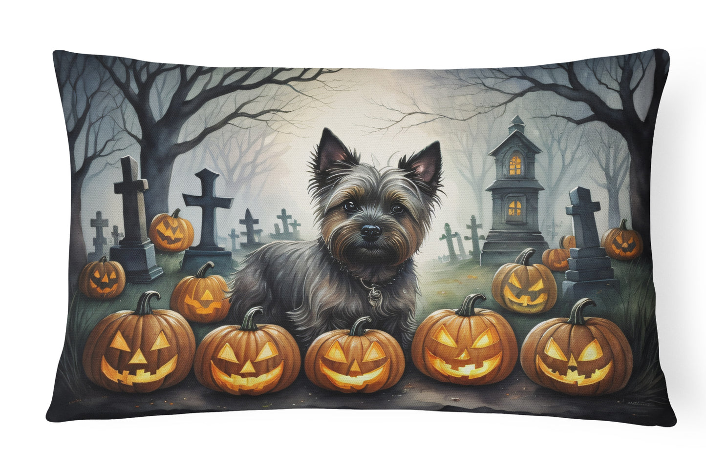 Buy this Cairn Terrier Spooky Halloween Throw Pillow