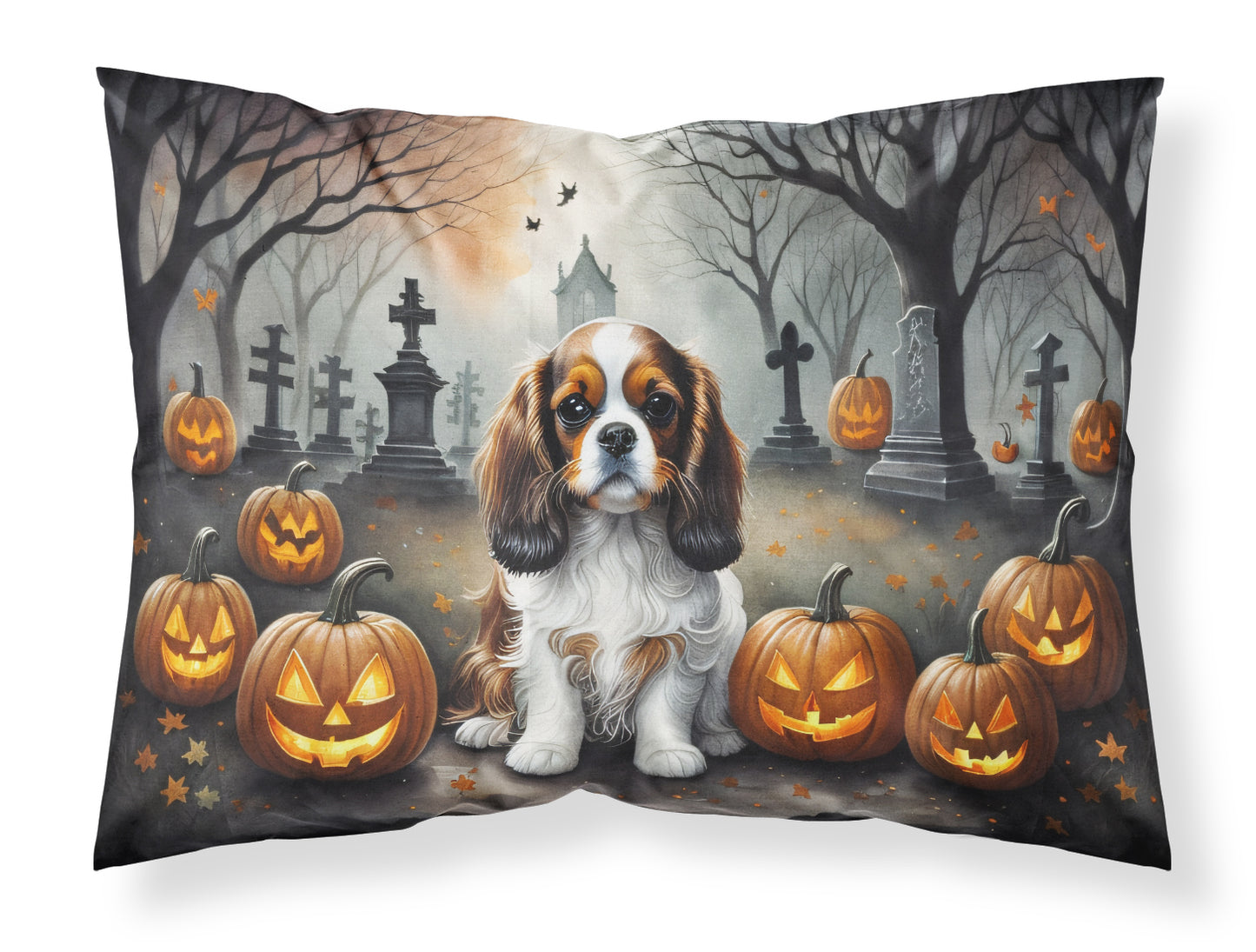 Buy this Cavalier Spaniel Spooky Halloween Standard Pillowcase