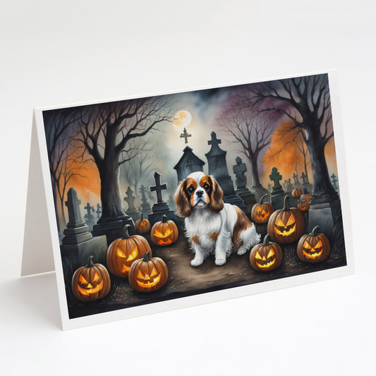 Buy this Cavalier Spaniel Spooky Halloween Greeting Cards Pack of 8