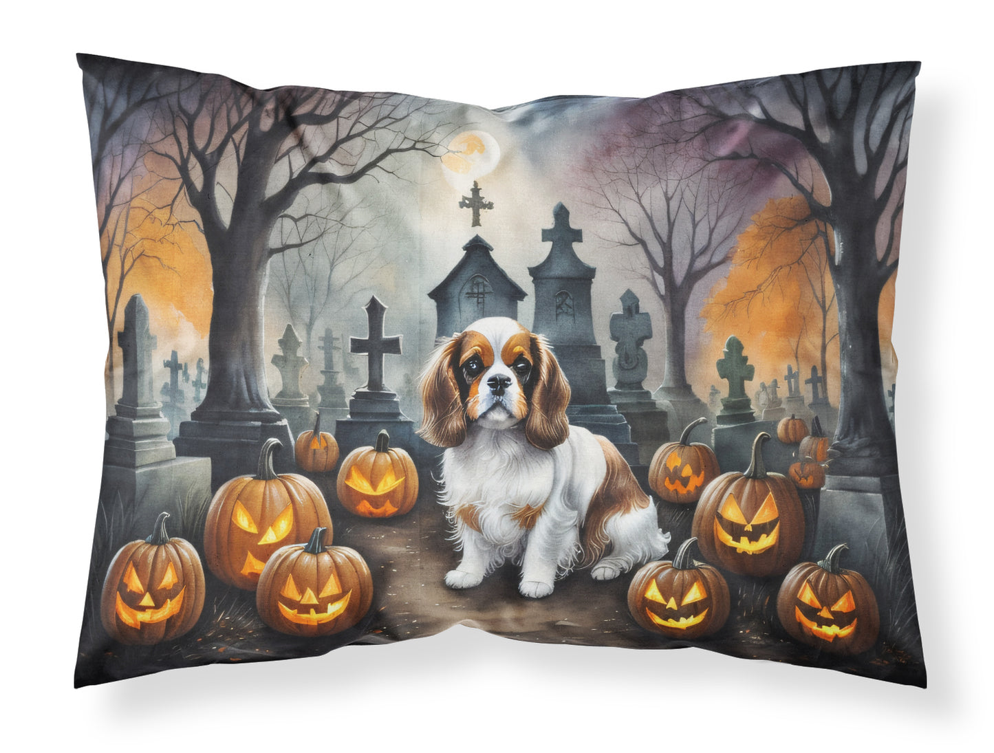 Buy this Cavalier Spaniel Spooky Halloween Standard Pillowcase