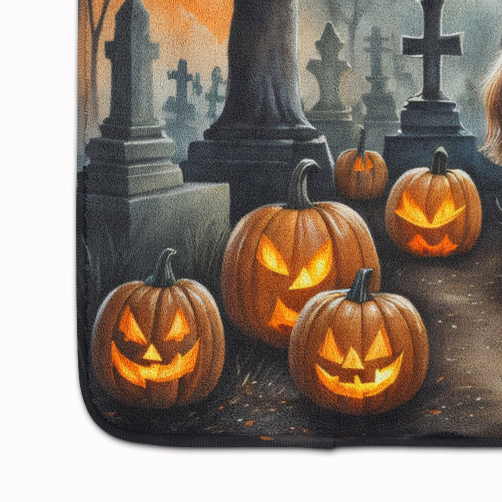 Cavalier Spaniel Spooky Halloween Memory Foam Kitchen Mat