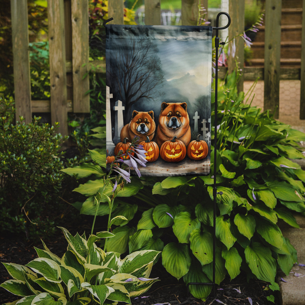 Chow Chow Spooky Halloween Garden Flag