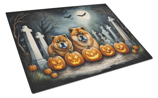 Buy this Chow Chow Spooky Halloween Glass Cutting Board