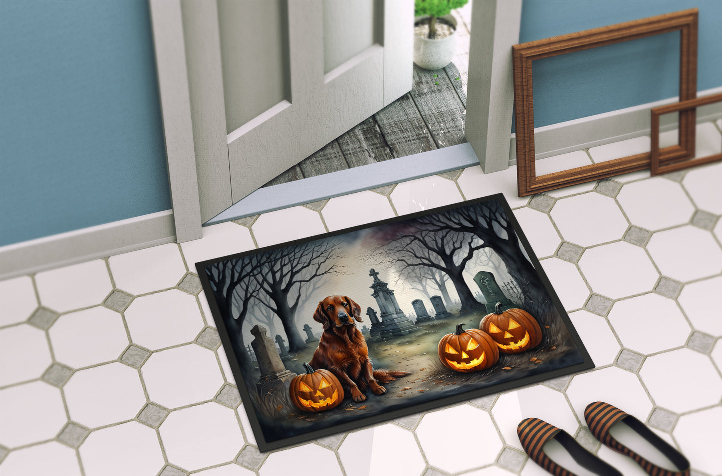 Irish Setter Spooky Halloween Doormat