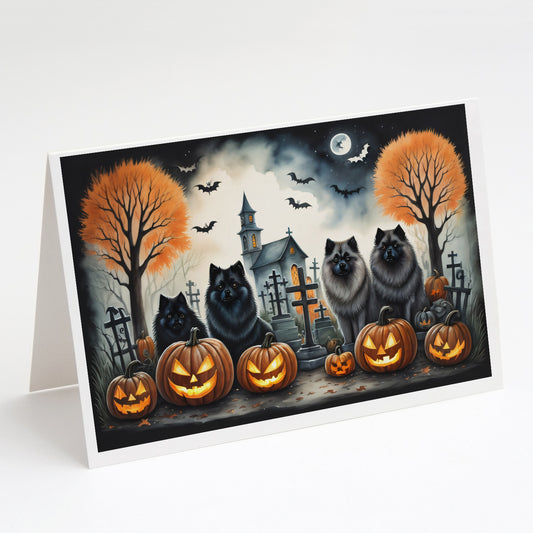 Buy this Keeshond Spooky Halloween Greeting Cards Pack of 8