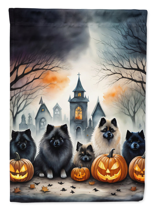 Buy this Keeshond Spooky Halloween Garden Flag