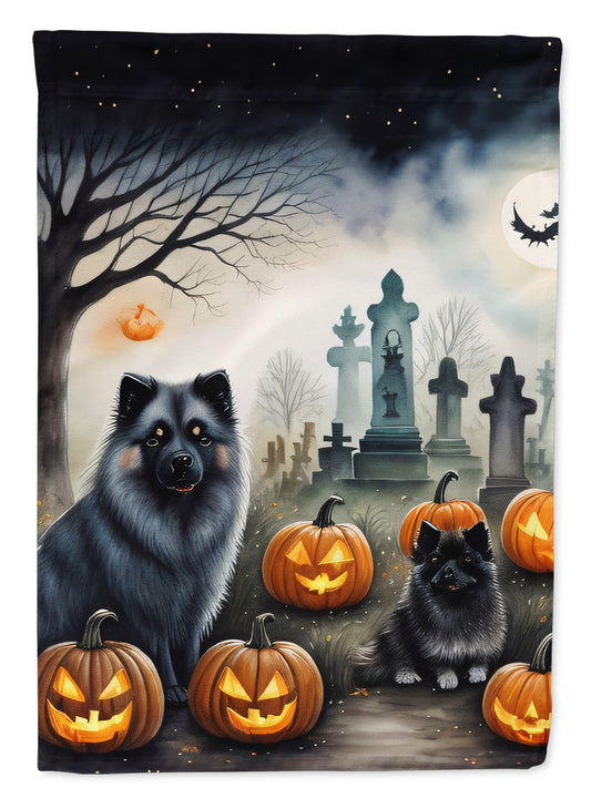 Buy this Keeshond Spooky Halloween Garden Flag