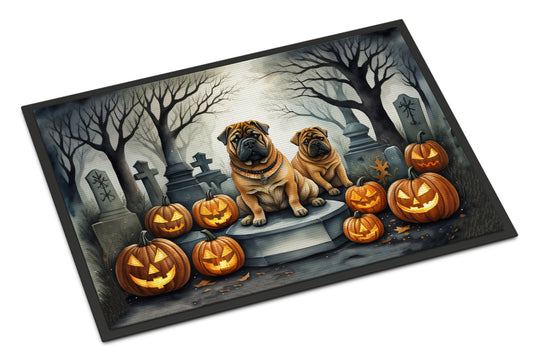 Buy this Shar Pei Spooky Halloween Doormat