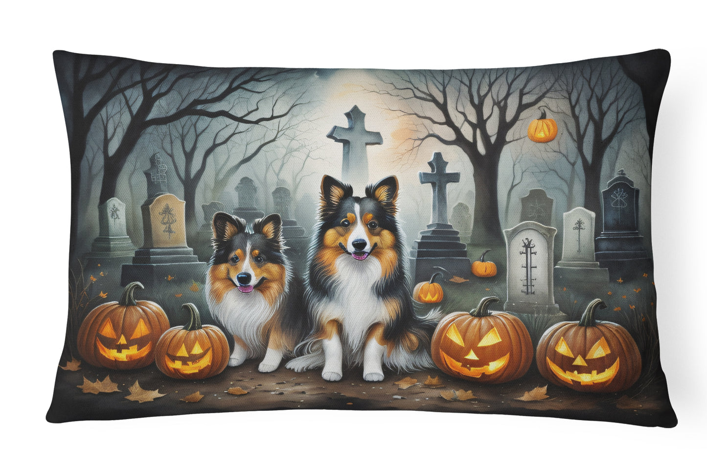 Buy this Sheltie Spooky Halloween Throw Pillow