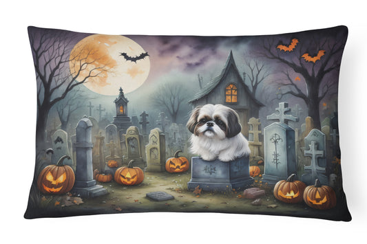 Buy this Shih Tzu Spooky Halloween Throw Pillow