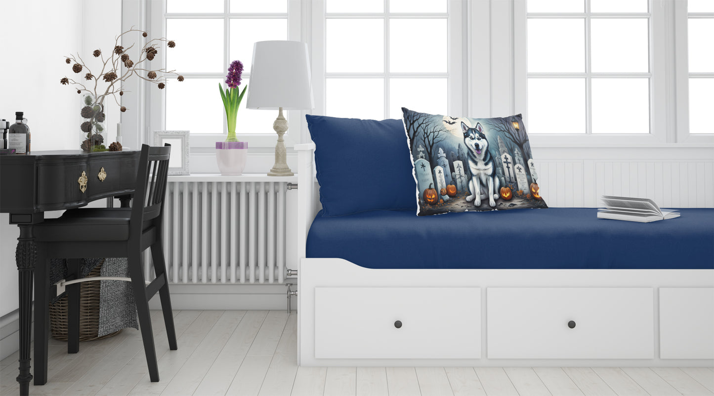 Siberian Husky Spooky Halloween Standard Pillowcase