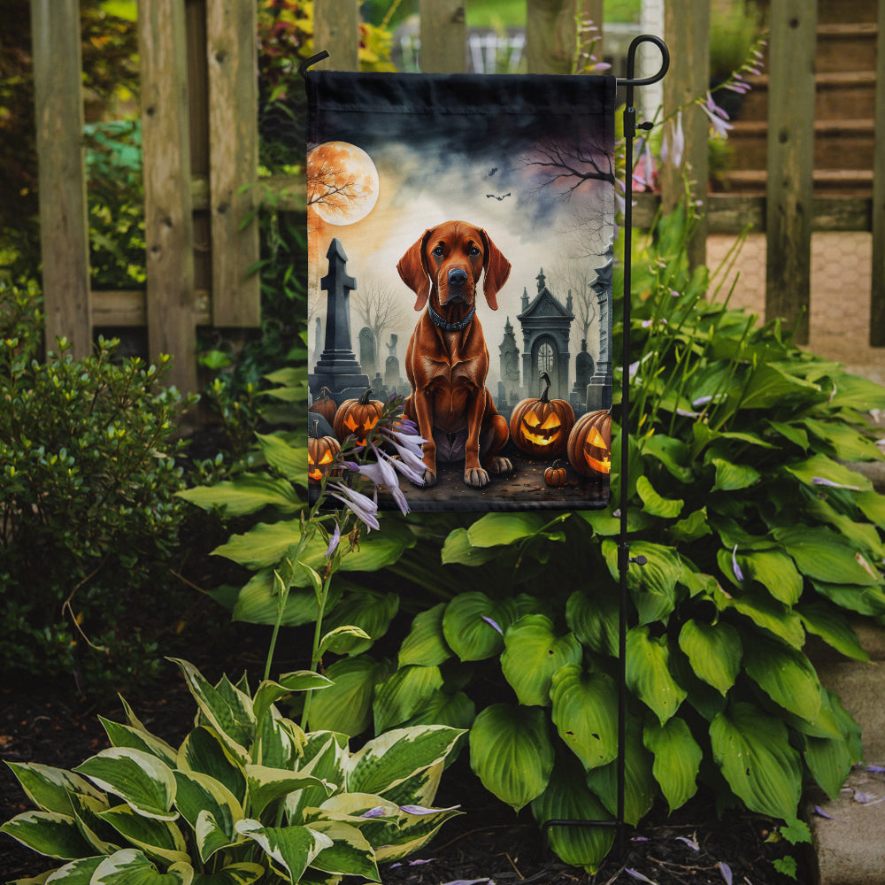 Vizsla Spooky Halloween Garden Flag