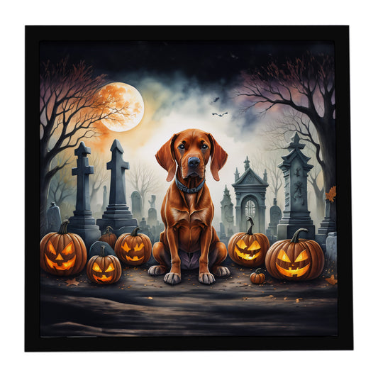Buy this Vizsla Spooky Halloween Framed Metal Print