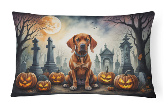 Buy this Vizsla Spooky Halloween Throw Pillow