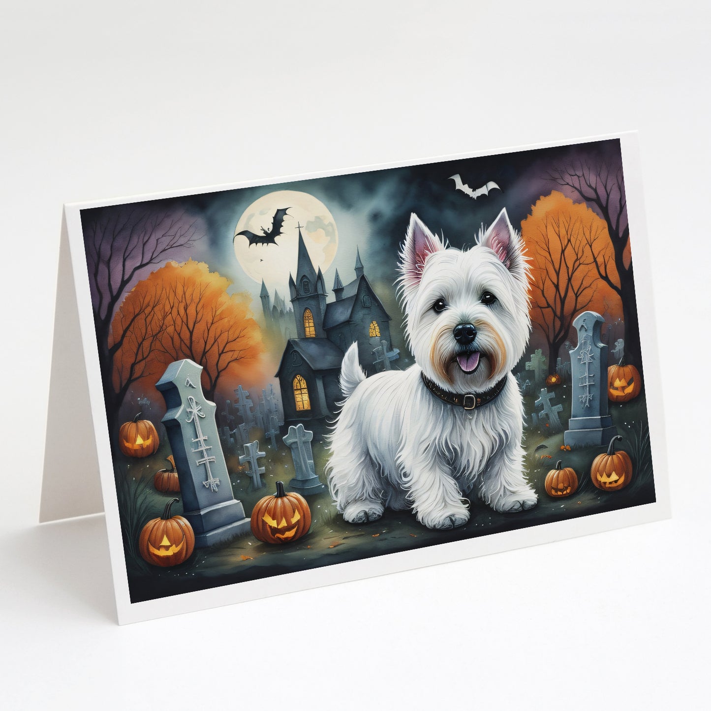 Buy this Westie Spooky Halloween Greeting Cards Pack of 8