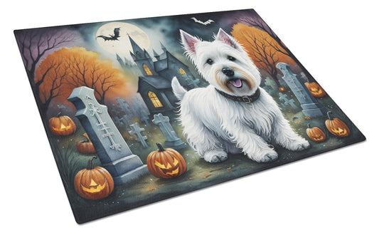 Buy this Westie Spooky Halloween Glass Cutting Board