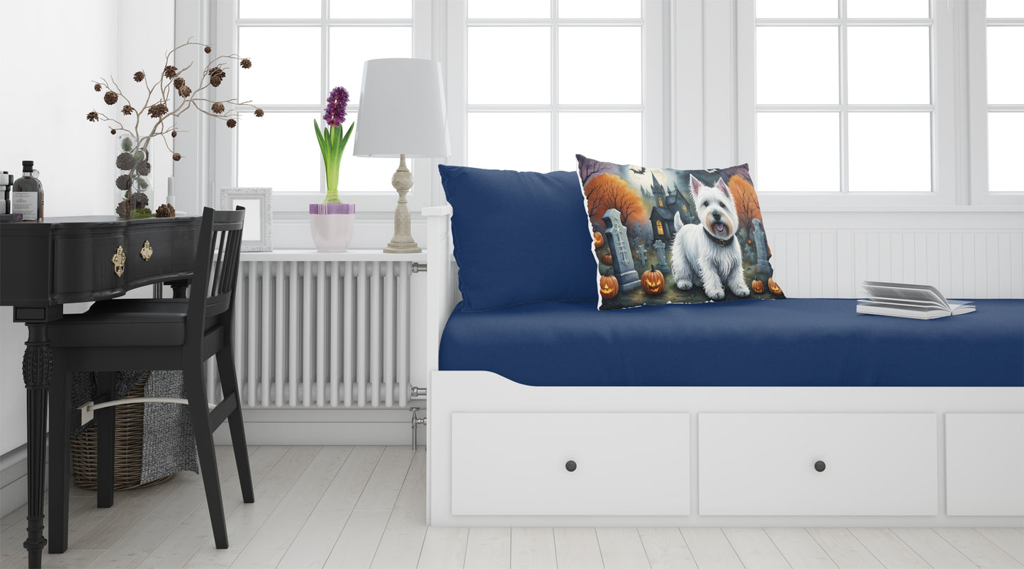 Westie Spooky Halloween Standard Pillowcase