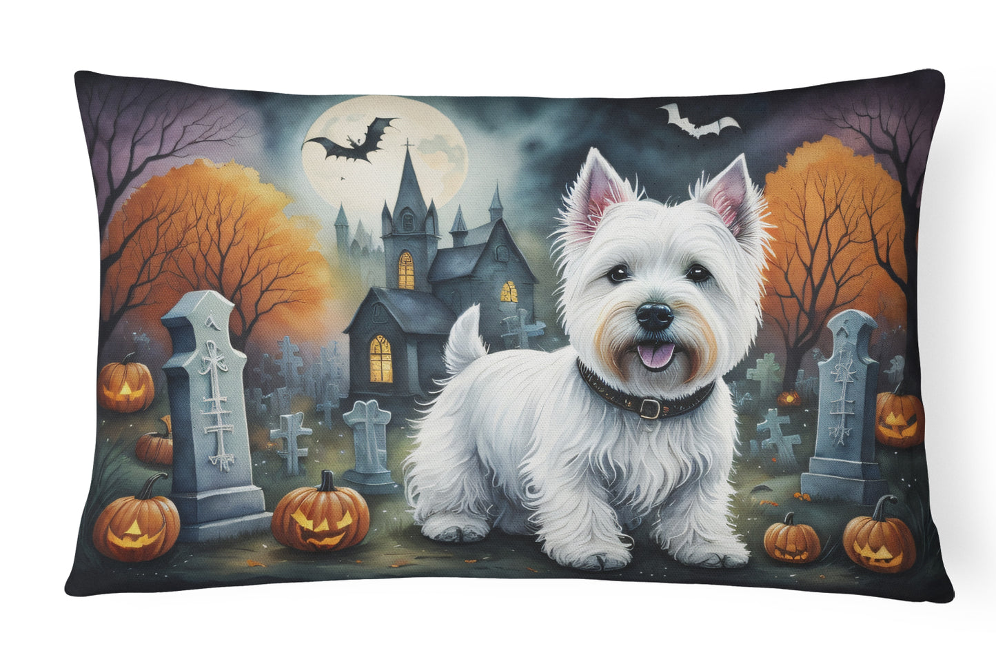 Buy this Westie Spooky Halloween Throw Pillow