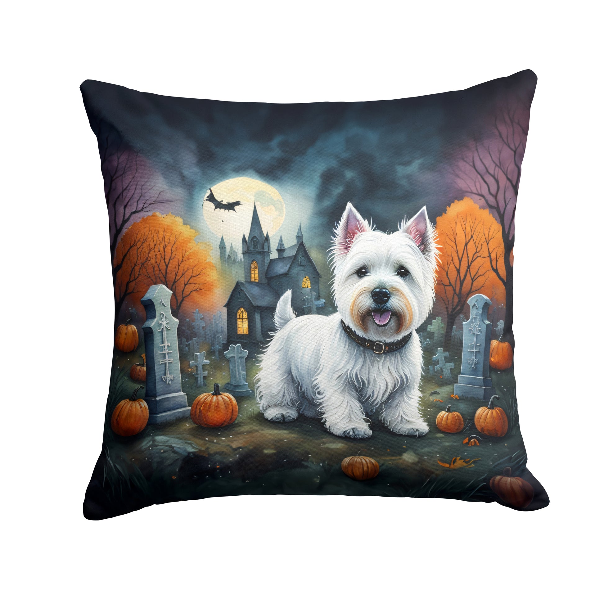 Buy this Westie Spooky Halloween Throw Pillow