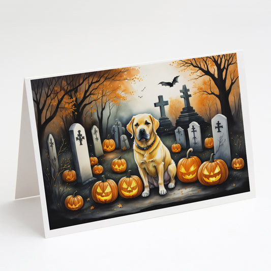 Buy this Yellow Labrador Retriever Spooky Halloween Greeting Cards Pack of 8