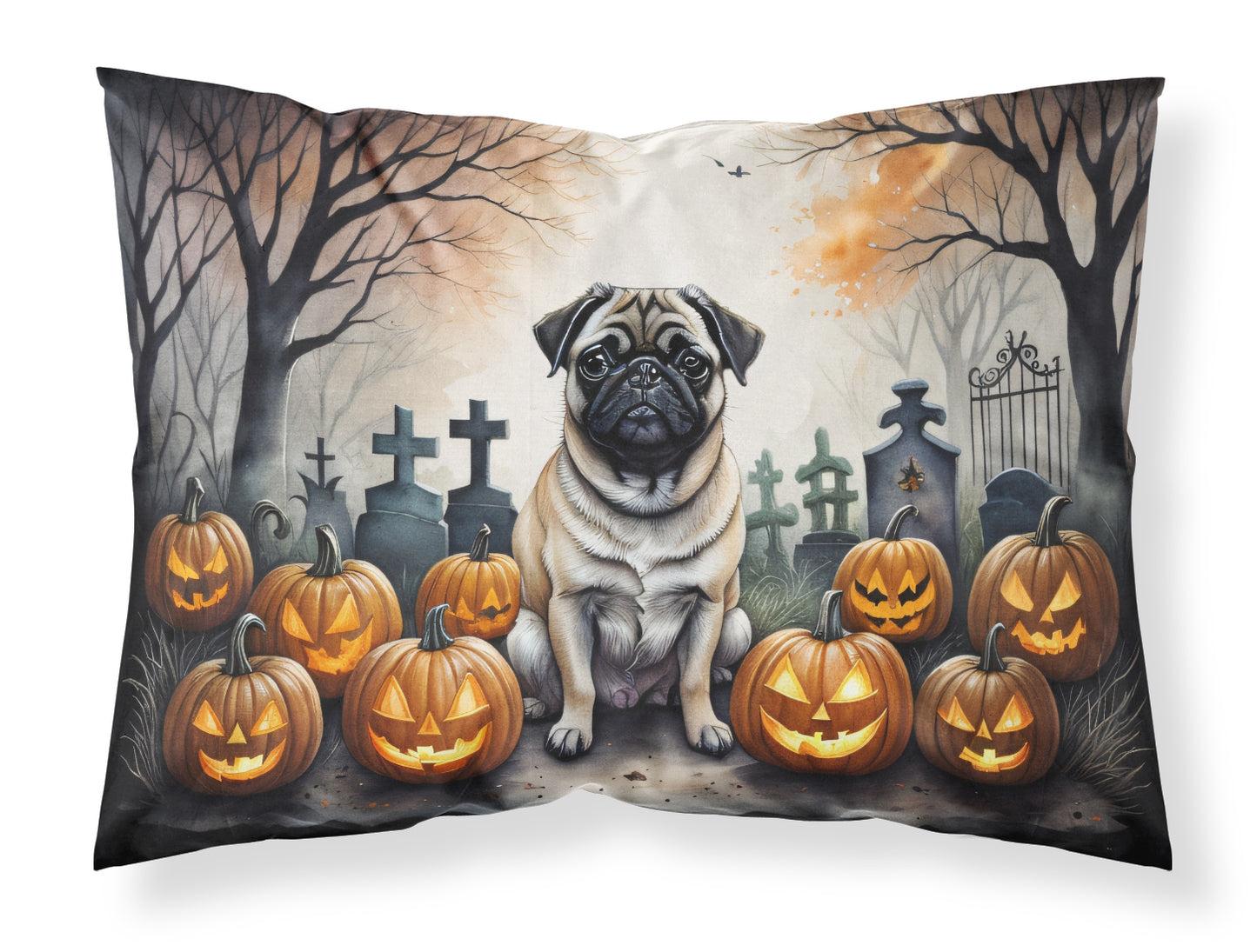 Buy this Fawn Pug Spooky Halloween Standard Pillowcase