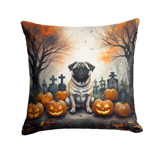 Buy this Fawn Pug Spooky Halloween Throw Pillow