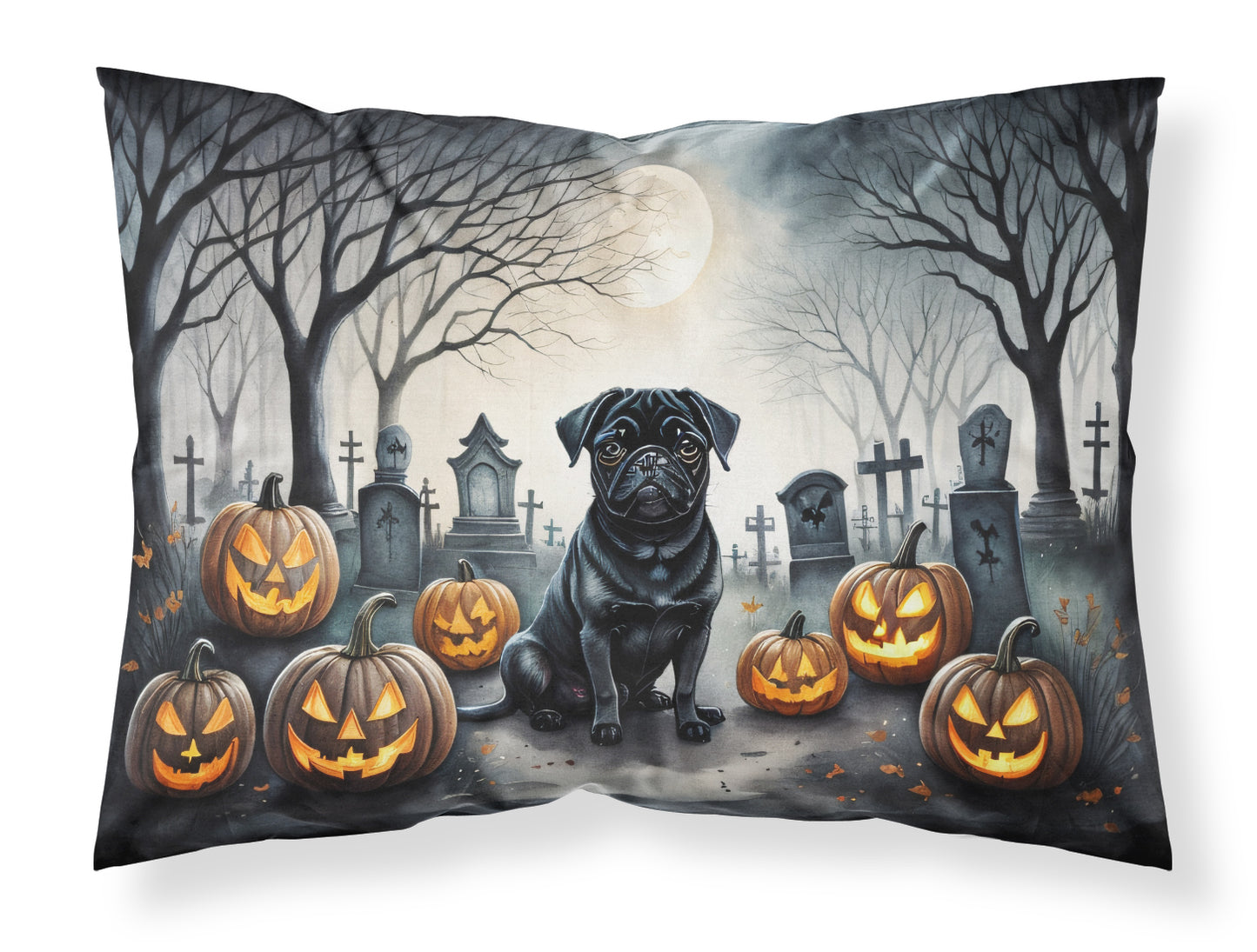 Buy this Black Pug Spooky Halloween Standard Pillowcase