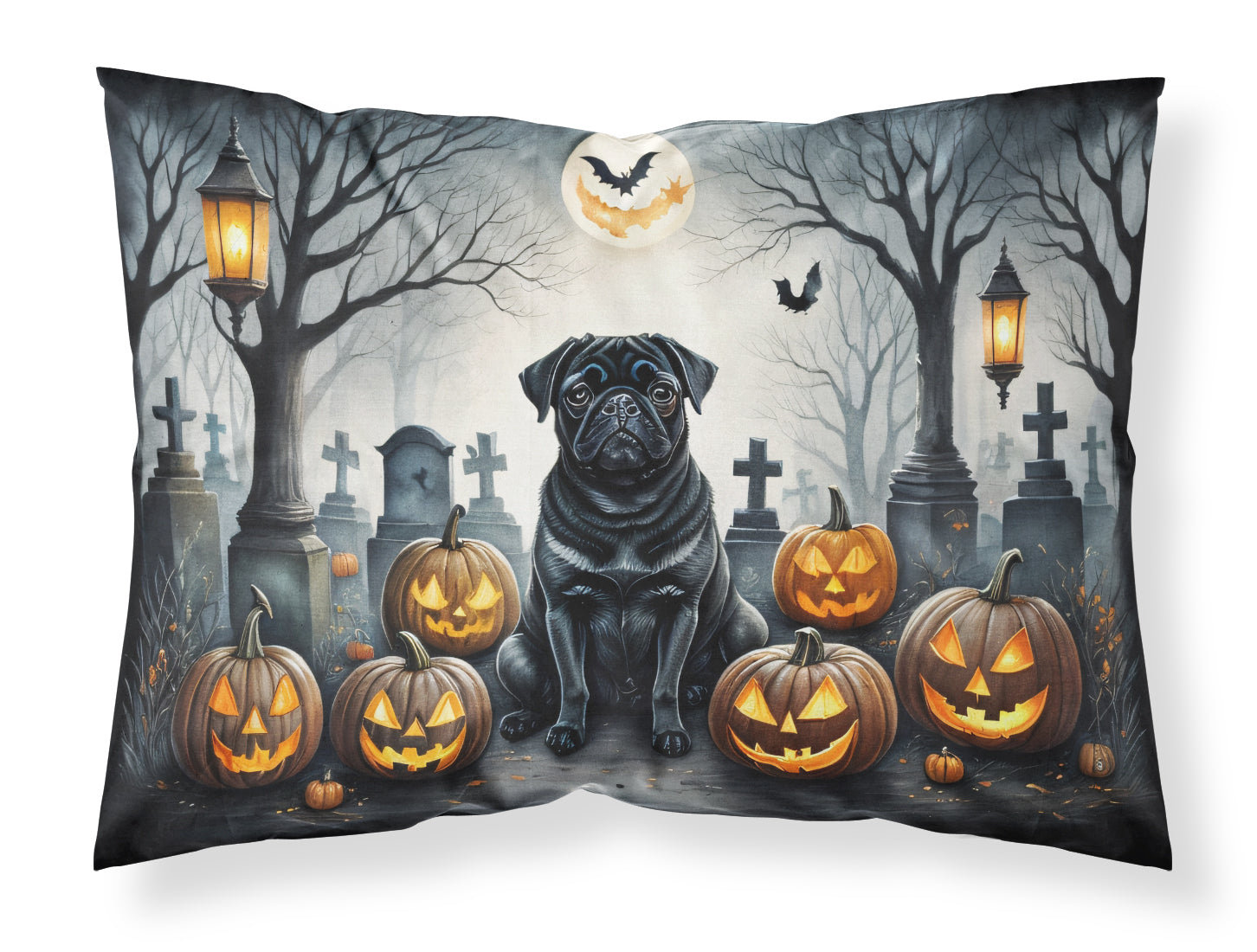 Buy this Black Pug Spooky Halloween Standard Pillowcase