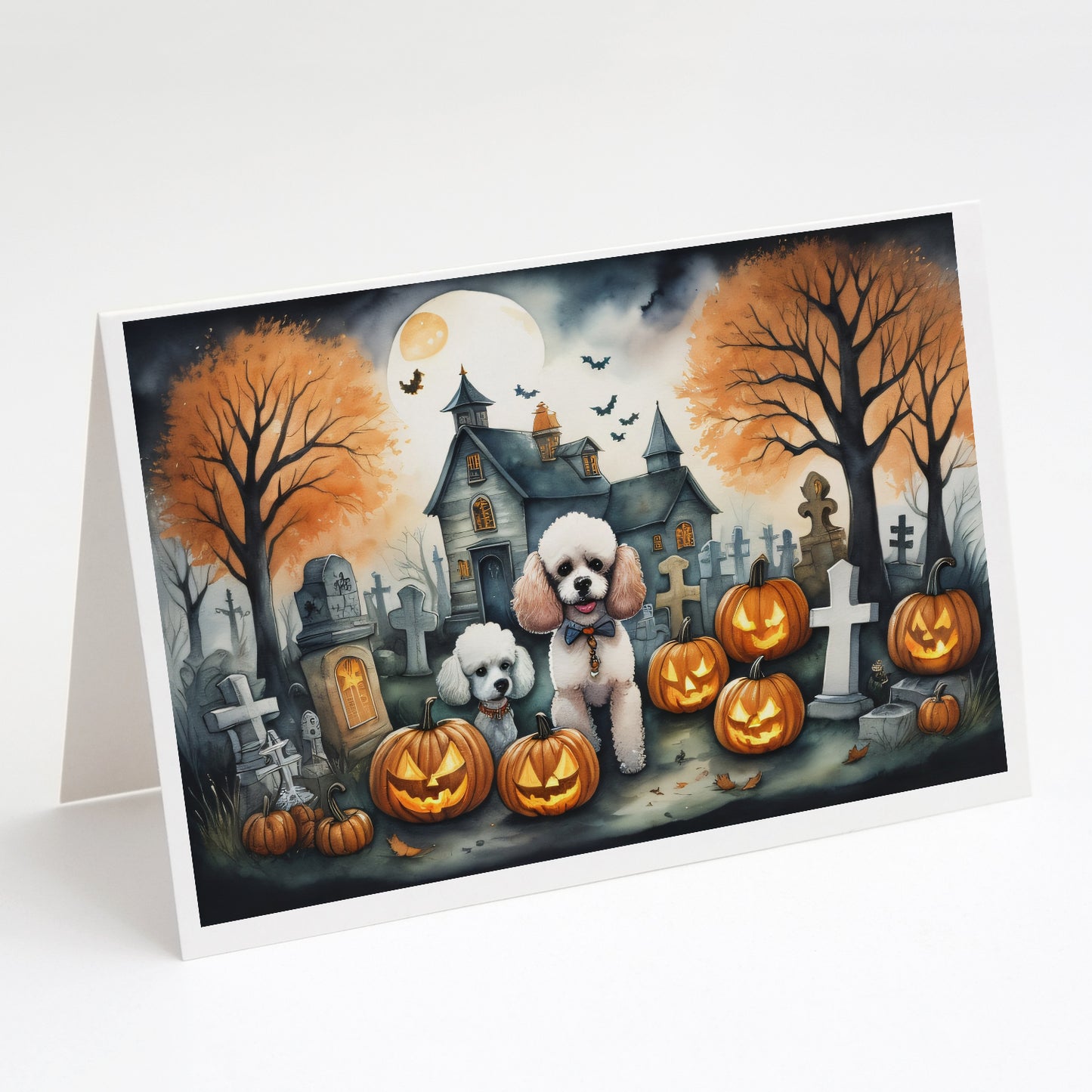 Buy this Poodle Spooky Halloween Greeting Cards Pack of 8