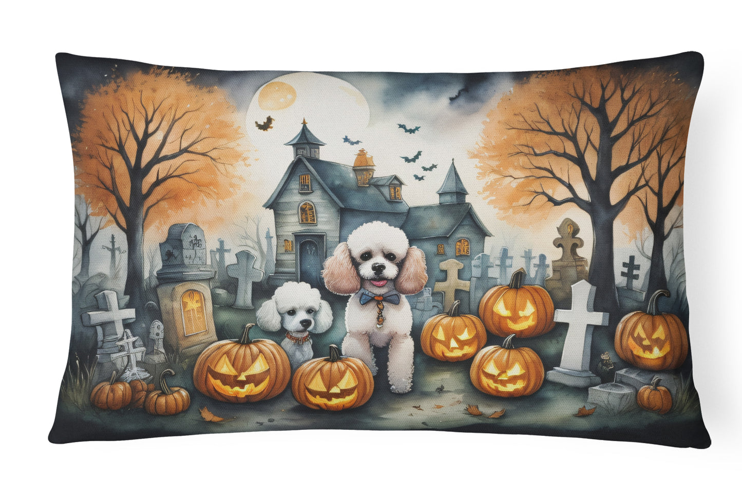 Buy this Poodle Spooky Halloween Throw Pillow