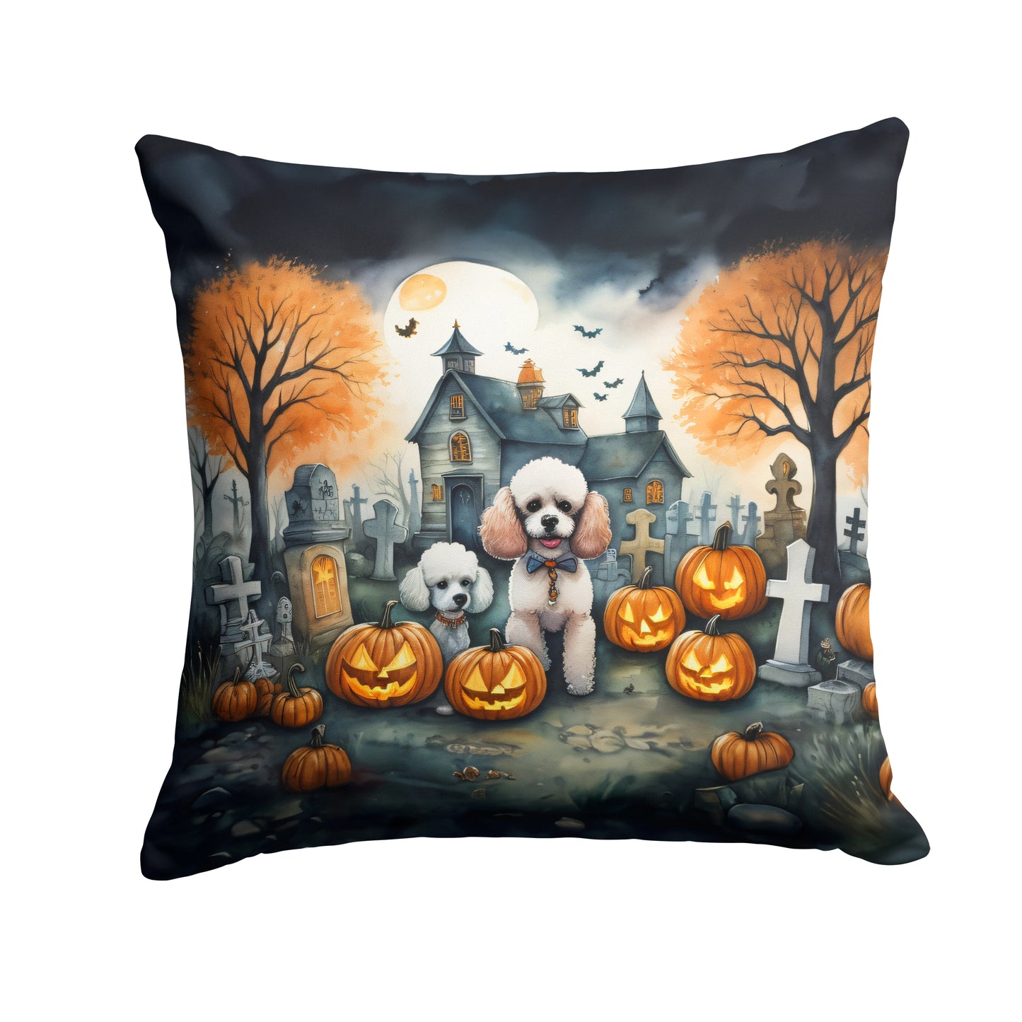 Buy this Poodle Spooky Halloween Throw Pillow