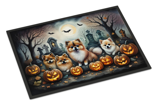 Buy this Pomeranian Spooky Halloween Doormat