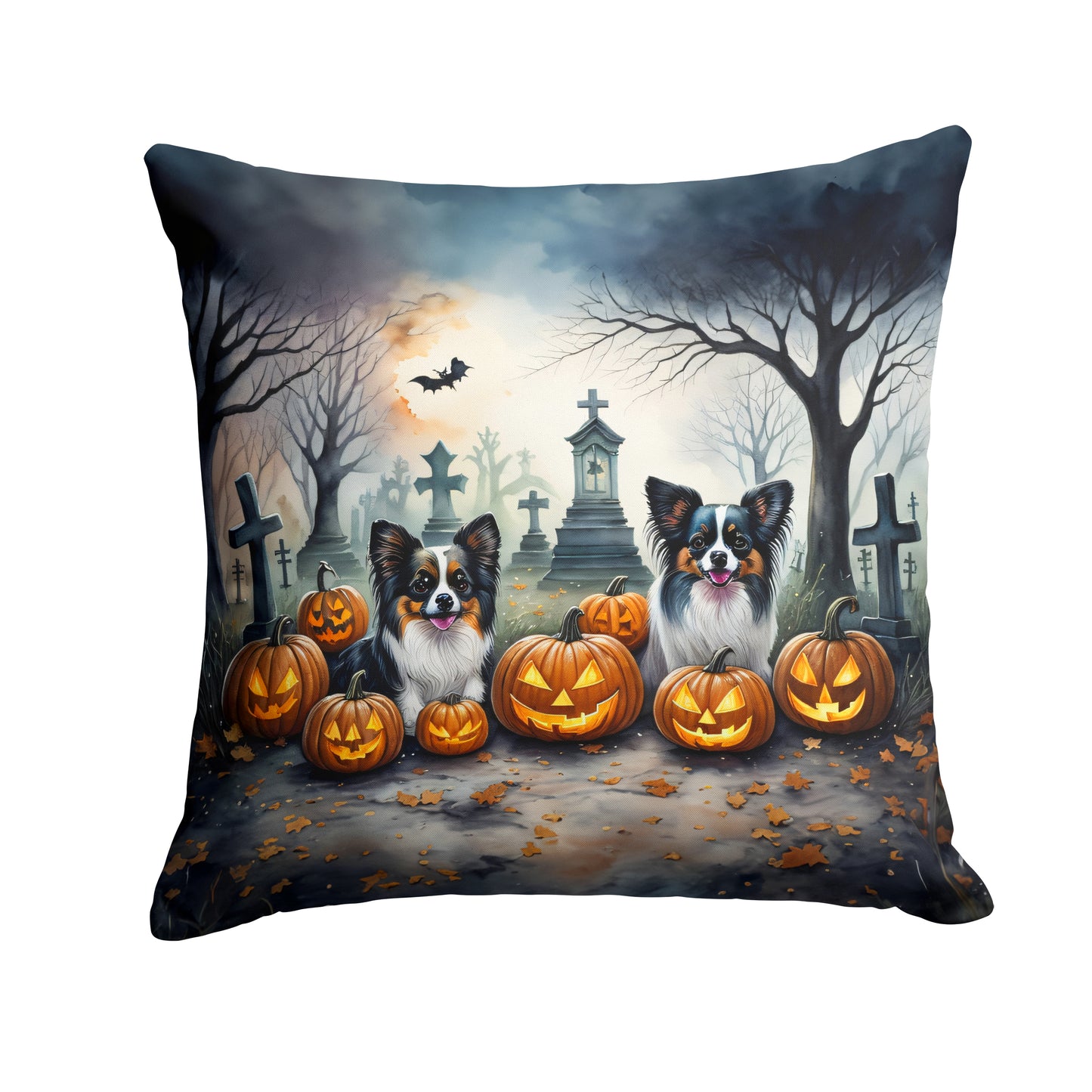 Buy this Papillon Spooky Halloween Throw Pillow