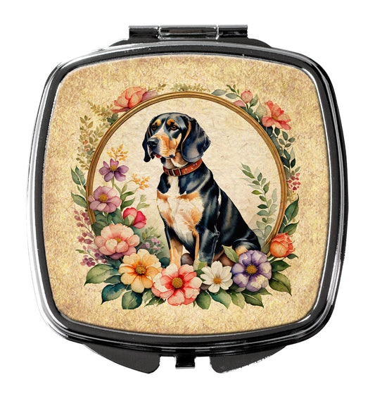 Buy this American English Coonhound and Flowers Compact Mirror