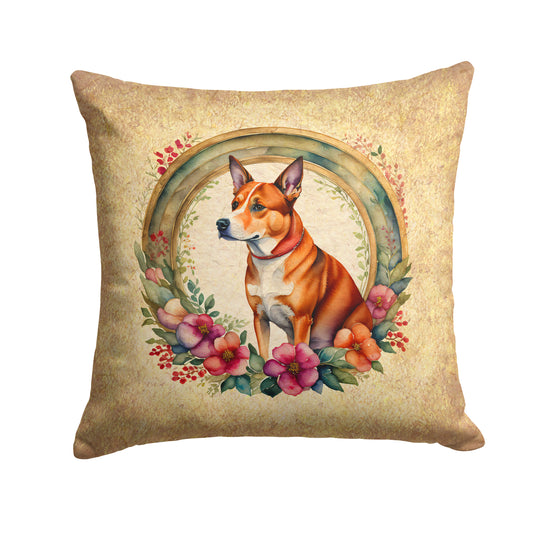 Buy this Basenji and Flowers Throw Pillow