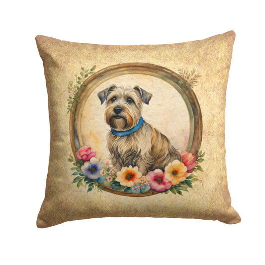 Buy this Glen of Imaal Terrier and Flowers Throw Pillow