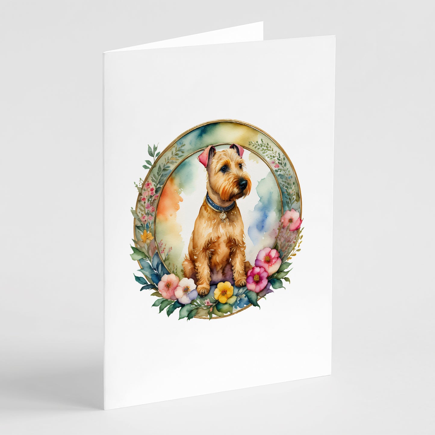 Buy this Lakeland Terrier and Flowers Greeting Cards Pack of 8