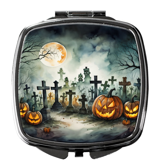Buy this Graveyard Spooky Halloween Compact Mirror